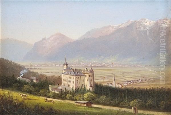 Blick Auf Schloss Ambras Und Innsbruck - view 1