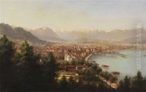 Stadtansicht Von Bregenz