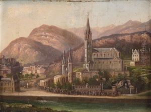 Prozession Im Wallfahrtsort Lourdes