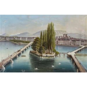 Vue Sur Le Quai Des Bergues A Geneve Vue Sur Le Quai Des Bergues A Geneve