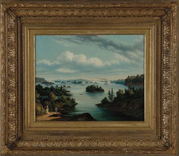 View Of Western America With Native Americans - view 1