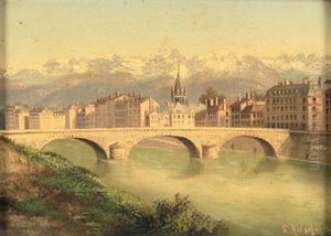 Stadtansicht by Hubert Sattler