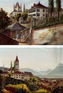 Ansicht Von Thun Am Thunersee (+ Another; 2 Works) Ansicht Von Thun Am Thunersee (+ Another; 2 Works)