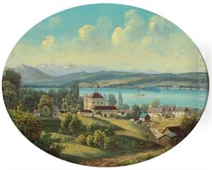 Blick Auf Schlos Possenhofen Am Starnberger See by Hubert Sattler