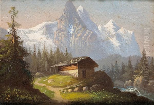 Well Und Wetterhorn, Rosenlauigletscher - view 1