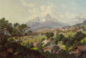 Blick Auf Berchtesgarden by Hubert Sattler