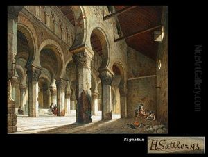 Innenraum Der Kathedrale Von Santa La Blanco, Toledo