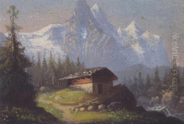 Blick Auf Das Wellhorn Und Wetterhorn In Der Schweiz - view 1