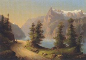 Axenstrase Am Vierwaldstatter See by Hubert Sattler