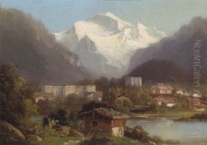 Blick Auf Interlaken Und Jungfrau