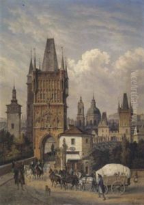 Blick Auf Prag by Hubert Sattler