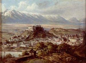 Blick Auf Salzburg, Von Kapuzinerberg Aus Gesehen by Hubert Sattler