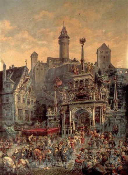 A Medieval Procession, Bavaria - view 1
