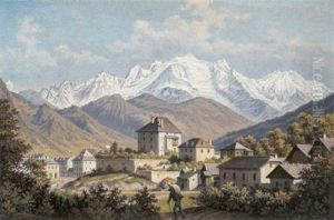 Montblanc Von Sallenches Aus Gesehen Montblanc Von Sallenches Aus Gesehen