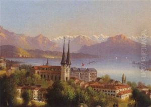 Blick Auf Genf by Hubert Sattler