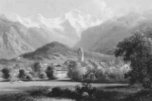 Blick Auf Das Wetterhorn by Hubert Sattler