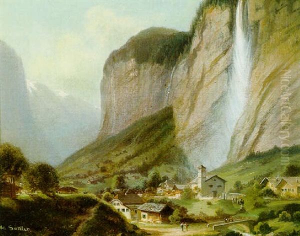 Motiv Aus Der Schweiz Der Staubbachfall - view 1