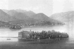 Blick Auf Interlaken (?) by Hubert Sattler