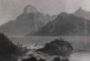 Blick Auf Traunkirchen Mit Dem Traunstein by Hubert Sattler
