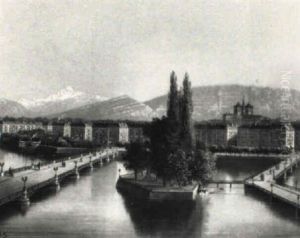 Blick Auf Genf by Hubert Sattler
