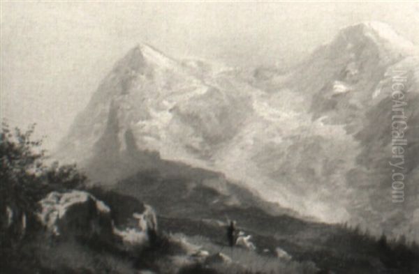 Blick Auf Schweizer Gletscher - view 1