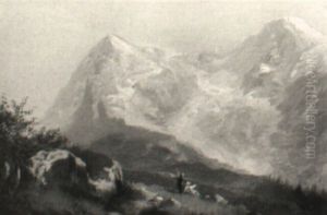 Blick Auf Schweizer Gletscher by Hubert Sattler