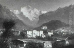 Interlaken Mit Blick Auf Die Jungfrau