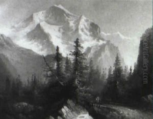 Blick Auf Das Jungfraumassiv by Hubert Sattler