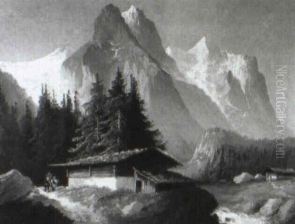 Sonnig Beleuchtete Gebirgslandschaft - view 1