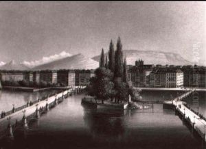Blick Auf Genf by Hubert Sattler
