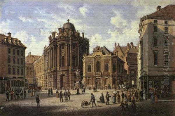 Der Michaelerplatz Mit Dem Alten Burgtheater - view 1