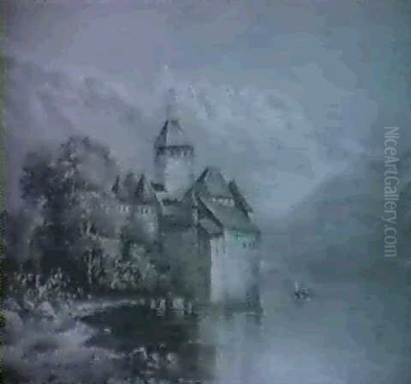 Chateau Chillon Bei Montreux Am Genfer See - view 1