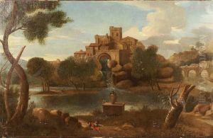 Paesaggio Con Personaggi by Sebastian Bourdon