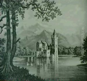 Schloss Anif Bei Salzburg by Hubert Sattler