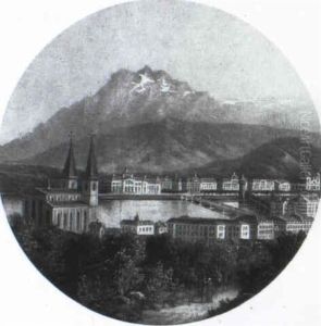 Ansicht Von Luzern by Hubert Sattler