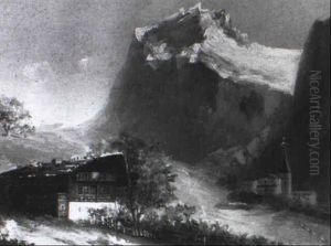 Blick Auf Das Wetterhorn by Hubert Sattler