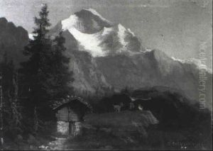 Blick Auf Die Jungfrau Im Berner Oberland by Hubert Sattler