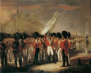 Der Abschied Der Officiere Der Konigl. Sachsischen Leib Grenadier Garde Von Ihrer Fahne Den Juni Bei Luttich. by Julius Ferdinand Wilhelm Sattler
