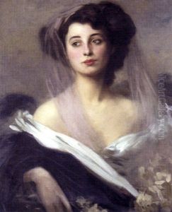 Portrait Of A Lady In Evening Dress