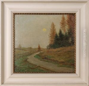 Abendstimmung Mit Vollmond