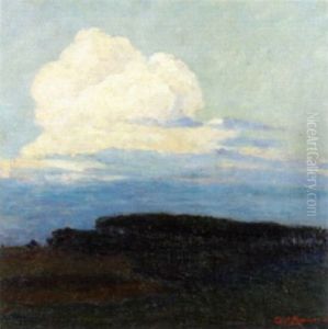 Wolke Uber Landschaft by Kurt Sauer