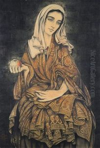 Vierge A La Pomme by Walter Sauer