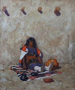 The Pottery Vendor by Frank Paul Sauerwein