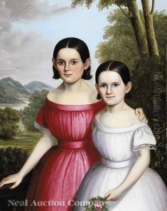 Portrait Of Two Sisters by William Carroll Saunders