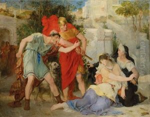 Narcisse Et Messaline Dans Les Jardins De Lucullus by Noel Saunier