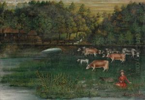 Mme Consolation, Paysage by Aloys Sauter