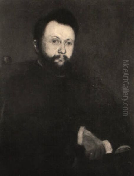 Portrait Eines Mannes Mit Vollbart Und Goldener Brille - view 1