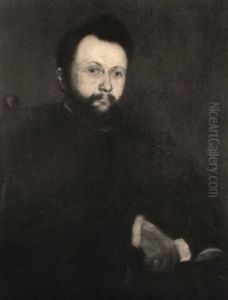 Portrait Eines Mannes Mit Vollbart Und Goldener Brille Portrait Eines Mannes Mit Vollbart Und Goldener Brille
