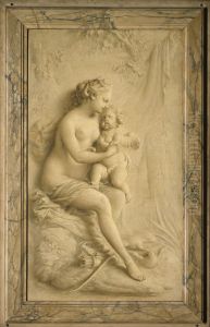 Venus And Cupid by Piat Joseph Sauvage