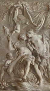 Hercules And Omphale by Piat Joseph Sauvage